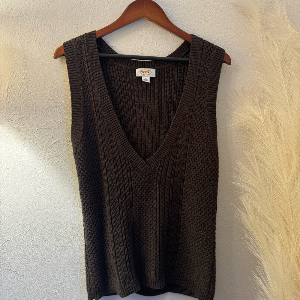 Vintage Talbots Cable-Knit Sweater Vest